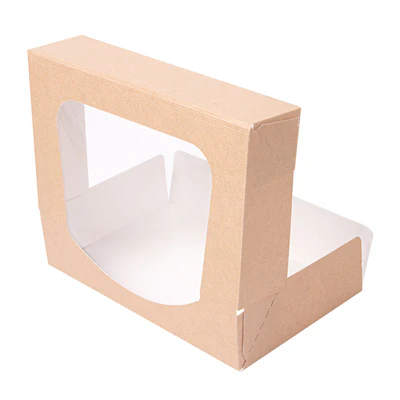 RÉCIPIENTS SUSHI+FÊNETRE THEPACK 19,7x12x4,5 CM MARRON CARTON NANO-MICRO + OPP (400 UNITÉS) - REF. 253.39 - Image 2