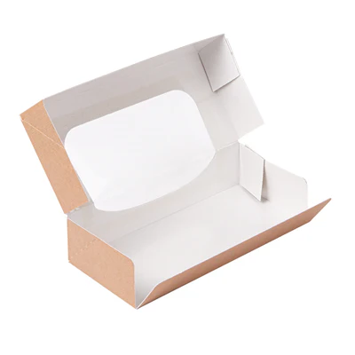 RÉCIPIENTS SUSHI+FÊNETRE THEPACK 19,7x9x4,5 CM MARRON CARTON NANO-MICRO + OPP (400 UNITÉS) - REF. 253.37 - Image 4