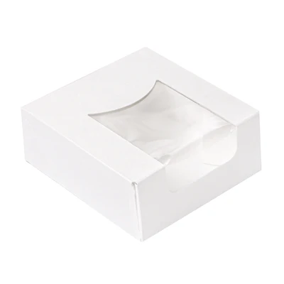 RÉCIPIENTS SUSHI+FÊNETRE THEPACK 10x10x4 CM BLANC CARTON NANO-MICRO + OPP (400 UNITÉS) - REF. 253.40