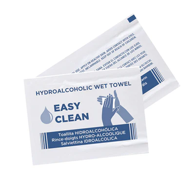 RINCE-DOIGTS HYDROALCOOLIQUES 6x8 CM BLANC CELLULOSE (1500 UNITÉS) - REF. 250.63