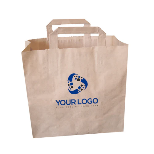 Sac kraft personnalisé 26+20x26cm (250+ unités) - Image 2