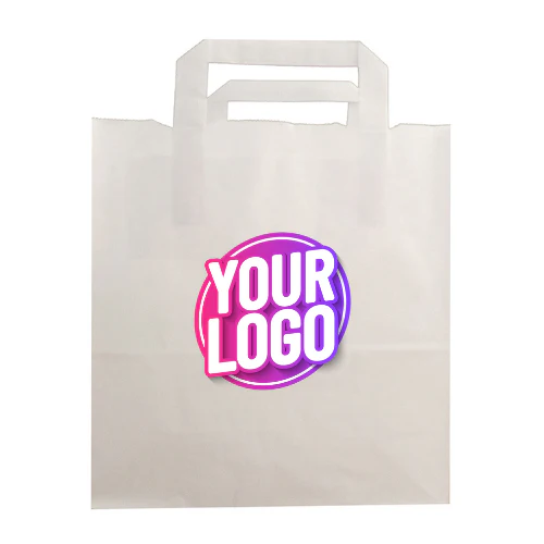 Sac kraft personnalisé 32+16x35cm (250+ unités)
