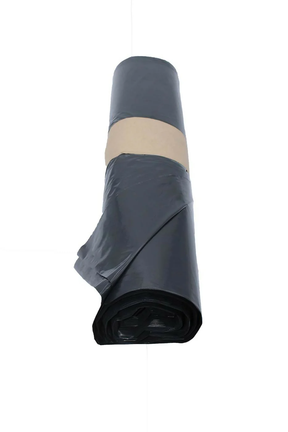 Sac Poubelle PEBD NOIR 50L 35µ Soudure à plat Lien Classic avec bague gencod (400 unités)