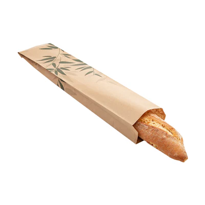 SACHETS BOULANGERIE FEEL GREEN 32 G/M2 9+3,5x46 CM NATUREL KRAFT (500 UNITÉS) - REF. 360.16 - Image 3