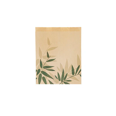 SACHETS CROISSANTS FEEL GREEN 32 G/M2 12+5x14 CM NATUREL KRAFT (500 UNITÉS) - REF. 355.02 - Image 2
