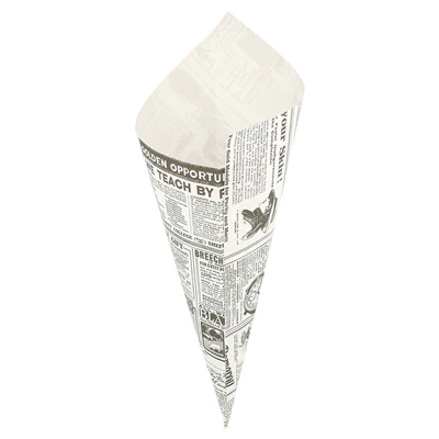 SACHETS EN POINTE 'TIMES' 250 G 70 G/M2 29,5x21 CM BLANC PARCH.INGRAISSABLE (2000 UNITÉS) - REF. 167.43