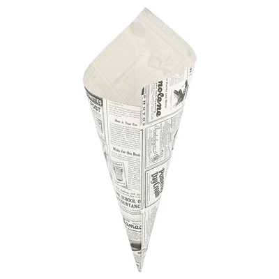 SACHETS EN POINTE PFAS FREE 'TIMES' 600 G 70 G/M2 42x29 CM BLANC PARCH.INGRAISSABLE (1000 UNITÉS) - REF. 167.47