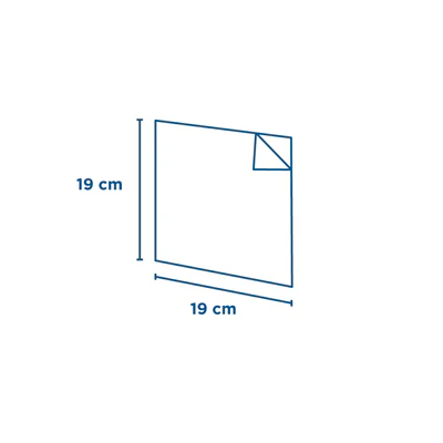 SACHETS OUVERTS 2 CÔTÉS AVEC FENÊTRE 'OPEN PACK' 35 G/M2 + 10 LDPE 19x19 CM BLANC KRAFT (100 UNITÉS) - REF. 173.92 - Image 4