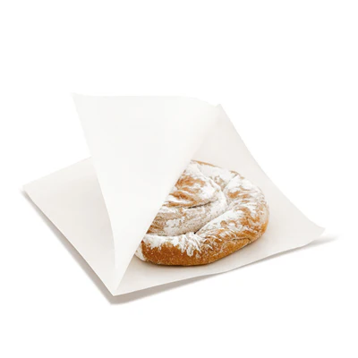 SACHETS OUVERTS 2 CÔTÉS 22 G/M2 + 8 LDPE 12x12,2 CM BLANC KRAFT (100 UNITÉS) - REF. 173.60