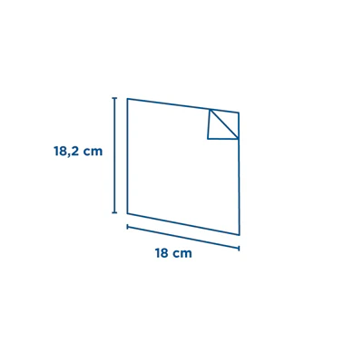 SACHETS OUVERTS 2 CÔTÉS 22 G/M2 + 8 LDPE 18X18,2 CM BLANC KRAFT (100 UNITÉS) - REF. 173.62 - Image 5