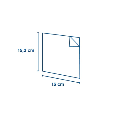 SACHETS OUVERTS 2 CÔTÉS 35 G/M2 + 10 LDPE 15x15,2 CM NATUREL KRAFT (100 UNITÉS) - REF. 173.67 - Image 4