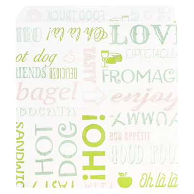 PAPIER INGRAISSABLES OUVERT 2 CÔTÉS 'PAROLE' 35 G/M2 13x14 CM BLANC PARCH.INGRAISSABLE (1000 UNITÉS) - REF. 229.35