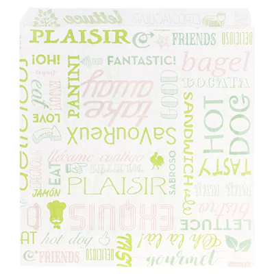 PAPIER INGRAISSABLES OUVERT 2 CÔTÉS PFAS FREE 'PAROLE' 35 G/M2 17x18 CM BLANC PARCH.INGRAISSABLE (500 UNITÉS) - REF. 229.37