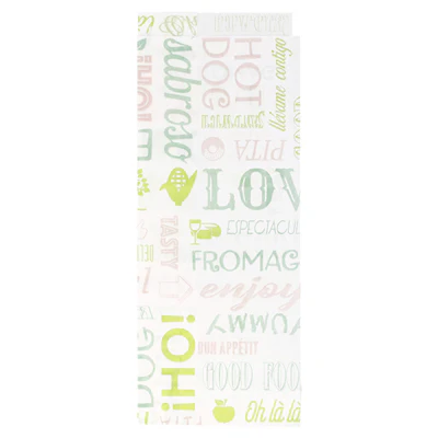 PAPIER INGRAISSABLES OUVERT 2 CÔTÉS 'GREEN PAROLE' 35 G/M2 9+3x22 CM BLANC PARCH.INGRAISSABLE (500 UNITÉS) - REF. 229.34