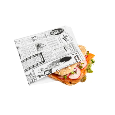 PAPIER INGRAISSABLES OUVERT 2 CÔTÉS PFAS FREE 'TIMES' 35 G/M2 13x14 CM BLANC PARCH.INGRAISSABLE (1000 UNITÉS) - REF. 186.24 - Image 3
