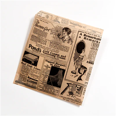 PAPIER INGRAISSABLES OUVERT 2 CÔTÉS PFAS FREE 'TIMES' 34 G/M2 17x18 CM NATUREL PARCH.INGRAISSABLE (1000 UNITÉS) - REF. 098.02 - Image 3