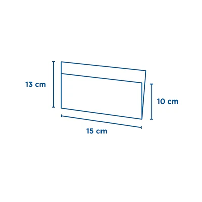 PAPIER INGRAISSABLES OUVERT 2 CÔTÉS 35 G/M2 + 10 LDPE 15x13/10 CM BLANC KRAFT (100 UNITÉS) - REF. 173.83 - Image 2
