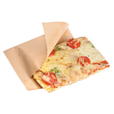 PAPIER INGRAISSABLES OUVERT 2 CÔTÉS 35 G/M2 + 10 LDPE 15x13/10 CM NATUREL KRAFT (100 UNITÉS) - REF. 173.87