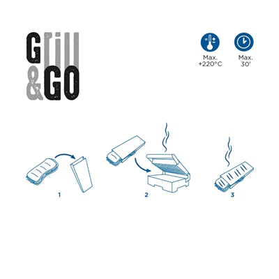 SACHETS 'PFAS FREE' GRILL&GO 38 GR/M2 9+5,5x35 CM NATUREL PARCH.INGRAISSABLE (500 UNITÉS) - REF. 225.41 - Image 3