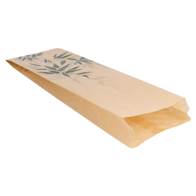 SACS BAGUETTTE GARNI FEEL GREEN 34 G/M2 12+4x35 CM NATUREL PARCH.INGRAISSABLE (500 UNITÉS) - REF. 147.12 - Image 2
