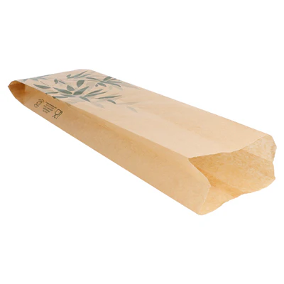 SACS BAGUETTTES FEEL GREEN - PFAS FREE 34 G/M2 9+4x30 CM NATUREL PARCH.INGRAISSABLE (500 UNITÉS) - REF. 147.10 - Image 2