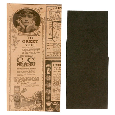 SACS COUVERTS + SERVIETTE JUST IN TIME 'TIMES' 80 + 10PE G/M2 11,2x22,5 CM NATUREL KRAFT VERGÉ (400 UNITÉS) - REF. 221.85 - Image 3
