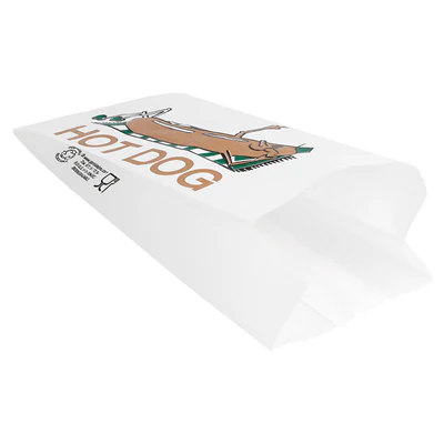 SACS HOT DOG 35 G/M2 7+5x18 CM BLANC PARCH.INGRAISSABLE (500 UNITÉS) - REF. 147.53 - Image 2