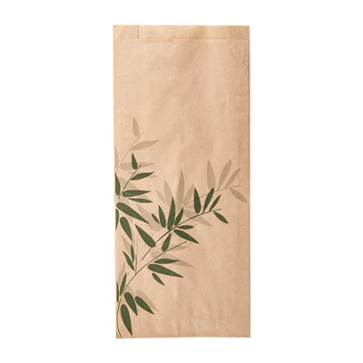 SACS SANDWICHS FEEL GREEN 34 G/M2 12+4x26 CM NATUREL PARCH.INGRAISSABLE (500 UNITÉS) - REF. 147.04