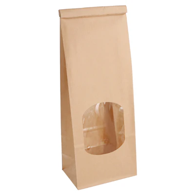 SACS SOS AUTO-FERMETURE AVEC FENÊTRE 1300 GR 60 G/M2 + 25µ OPP 9+6x25 CM NATUREL KRAFT (500 UNITÉS) - REF. 228.70 - Image 3
