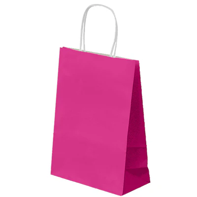 SACS SOS AVEC ANSES 80 G/M2 26+14x32 CM FUCHSIA CELLULOSE (250 UNITÉS) - REF. 192.29