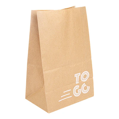 SACS SOS RECYCLÉS SANS ANSES 'DELICIOUS' 50 G/M2 18+12x28 CM NATUREL KRAFT (500 UNITÉS) - REF. 253.71 - Image 2