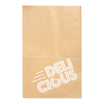SACS SOS RECYCLÉS SANS ANSES 'DELICIOUS' 50 G/M2 18+12x28 CM NATUREL KRAFT (500 UNITÉS) - REF. 253.71 - Image 4