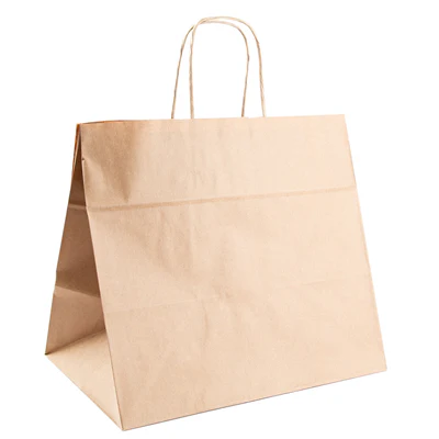 SACS SOS TRAITEUR AVEC ANSES 90 G/M2 32+21x28,5 CM NATUREL KRAFT (250 UNITÉS) - REF. 167.19 - Image 2