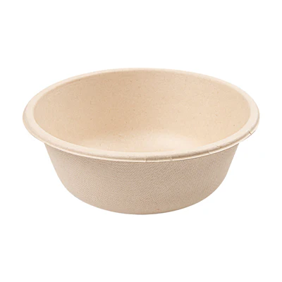SALADIERS BIONIC 500 ML Ø 15x6 CM NATUREL BAGASSE (500 UNITÉS) - REF. 211.75