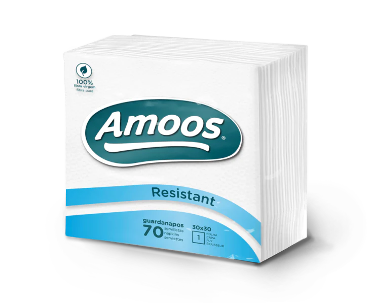 Serviettes blanches 1 pli 30x30