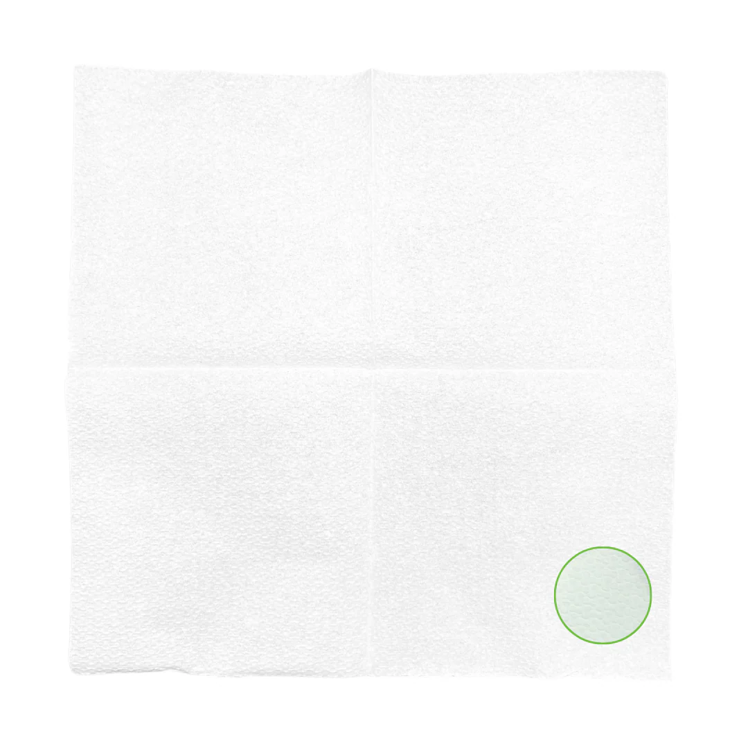 Serviettes blanches 1 pli 30x30 - Image 3