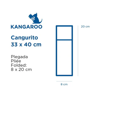 SERVIETTES "CANGURITO" 45 G/M2 33x40 CM BLANC AIRLAID (700 UNITÉS) - REF. 228.07 - Image 3