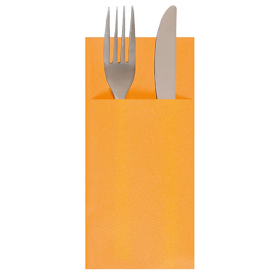 SERVIETTES "CANGURITO" 55 G/M2 33x40 CM MANDARINE AIRLAID (700 UNITÉS) - REF. 213.78