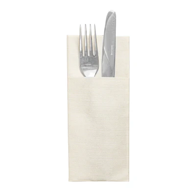 SERVIETTES "CANGURITO" LIKE LINEN 70 G/M2 33x40 CM CREME SPUNLACE (700 UNITÉS) - REF. 232.13