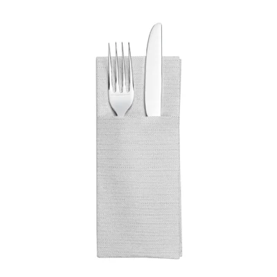 SERVIETTES "CANGURITO" LIKE LINEN 70 G/M2 33x40 CM GRIS SPUNLACE (700 UNITÉS) - REF. 232.14