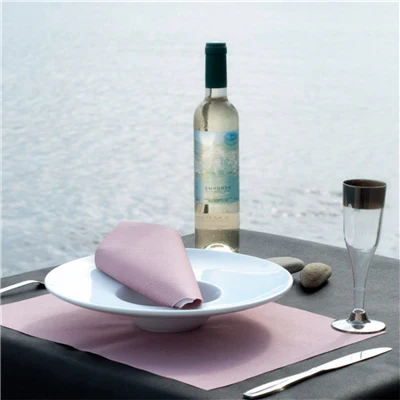 SERVIETTES 'DRY COTTON' 55 G/M2 40x40 CM BORDEAUX AIRLAID (700 UNITÉS) - REF. 182.02 - Image 2