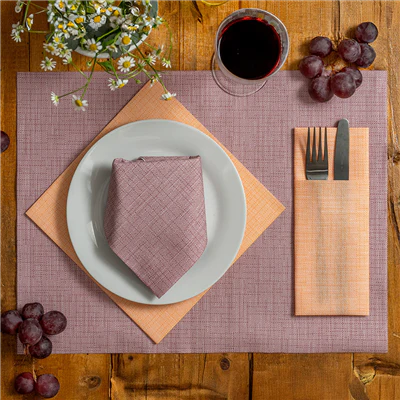 SERVIETTES 'DRY COTTON' 55 G/M2 40x40 CM BORDEAUX AIRLAID (700 UNITÉS) - REF. 182.02 - Image 3
