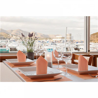 SERVIETTES 'DRY COTTON' 55 G/M2 40x40 CM MANDARINE AIRLAID (700 UNITÉS) - REF. 182.08 - Image 3