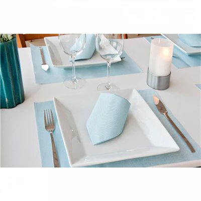 SERVIETTES 'DRY COTTON' 55 G/M2 40x40 CM TURQUOISE AIRLAID (700 UNITÉS) - REF. 194.85 - Image 3