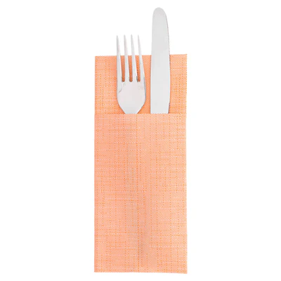 SERVIETTES "CANGURITO" 'DRY COTTON' 55 G/M2 33x40 CM MANDARINE AIRLAID (700 UNITÉS) - REF. 213.49