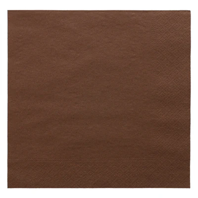 SERVIETTES ECOLABEL 2 PLIS 18 G/M2 39x39 CM CHOCOLAT OUATE (1600 UNITÉS) - REF. 152.58