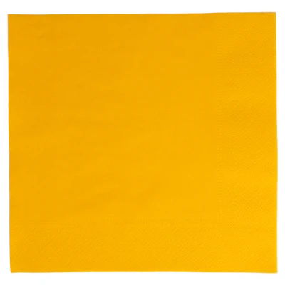 SERVIETTES ECOLABEL 2 PLIS 18 G/M2 39x39 CM JAUNE SOLEIL OUATE (1600 UNITÉS) - REF. 167.90