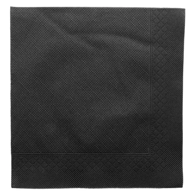 SERVIETTES ECOLABEL 4 PLIS 'QUATTRO' 21 G/M2 45x45 CM NOIR OUATE (750 UNITÉS) - REF. 143.67