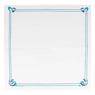 SERVIETTES ECOLABEL DOUBLE POINT 'MAXIM BLEU' 18 G/M2 40x40 CM BLANC OUATE (1200 UNITÉS) - REF. 114.05 - Image 2
