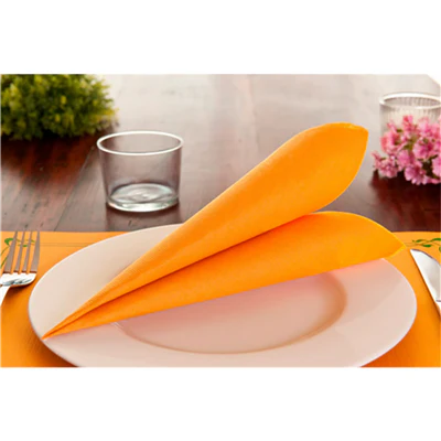 SERVIETTES ECOLABEL 'DOUBLE POINT' 18 G/M2 33x33 CM CLEMENTINE OUATE (1200 UNITÉS) - REF. 131.96 - Image 2